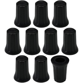 6mm D-Shaft Hole Slim Flared Rotary Encoder Control Knob Without Position Indicator Pack of 10