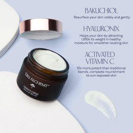 Quench Crème Daily Facial Moisturizer | Hyaluronic Acid, Vitamin C, & Bakuchiol (better than Retinol) | Daily Firming Skin Moisturizer Face Cream for Women | 1.7 fl oz/48 g (2-Pack)