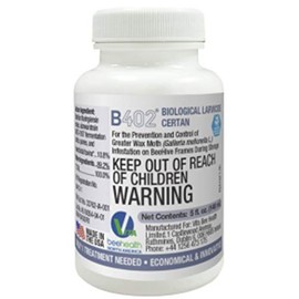 Certan - Control of Wax Moth Larvae in Honeybee Stored Frames (5 OZ) NOT for USE in Live Hives OR ON Frames Infested with WAXWORMS. USE to Protect Clean Dry STORED Frames ONLY.