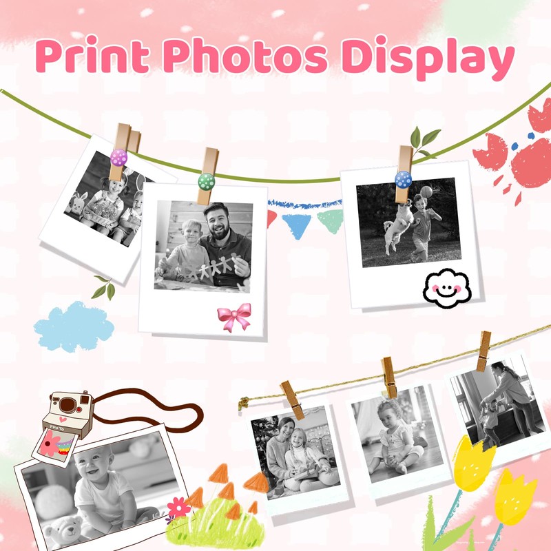 12 Rolls Kids Camera Print Paper Refill, Thermal Paper Rolls,Kids