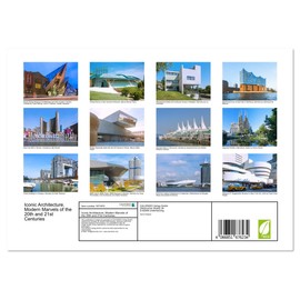 Iconic Architecture. Modern Marvels of the 20th and 21st Centuries (Monthly Wall Calendar 2025 16.5" x 23.4" (open)), CALVENDO 14 Month Calendar