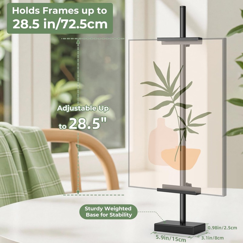 Rofio Adjustable Tabletop Easel Stand, Picture Easels for Display up