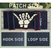 Shaka Hand Tactical Patches Embroidery Shaka Hand Badge Hook and