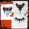 Uintoon 6PCS Black Gothic Lace Choker Necklace Set for Women