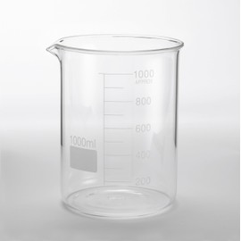 American Metalcraft GBE34 Chemistry Beaker, Glass, 34 oz. Capacity, 4-1/4" Diameter, 5-1/4" Height