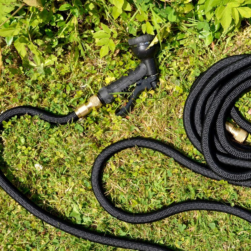 EYEPOWER Expandable Garden Hose 2.5-7.5 m Double Latex Core Triple