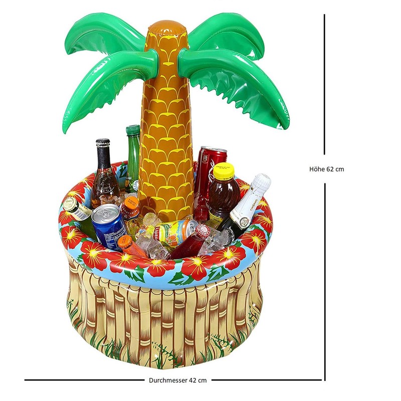 Widmann Inflatable Palm Tree with Drinks Cooler, 2 palm trees.,