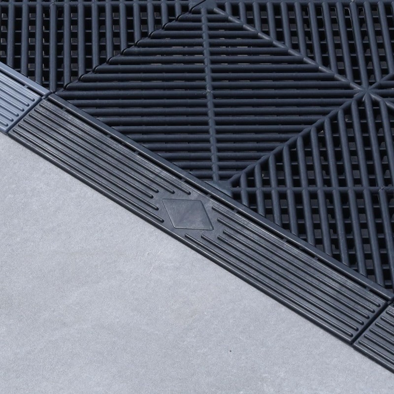 Japard Garage Floor Tiles Looped Edge 4 Pack for Race