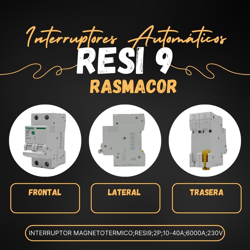 RASMACOR Circuit Breaker Switch 2P 20A RESI9 Rasmacor R9F12220 Curve