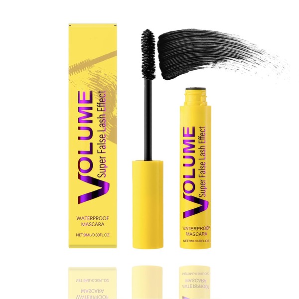 Waterproof Mascara with Bubble Fiber Technology, Smudge-Proof and Clump-Free Formula