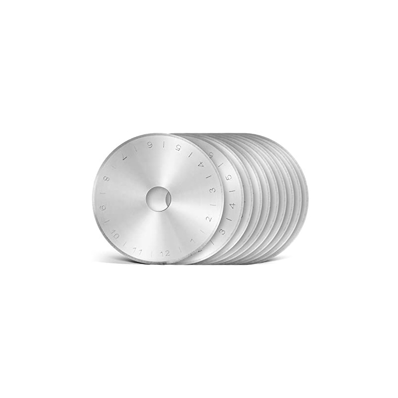 Washati 45 mm Rotary Cutter Blades, Round Hole, Replacement Blades