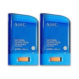 AHC Natural Perfection Double Shield Sun Stick 22g Blue 2 Pieces SPF50+ PA++++ / AHC 내추럴 퍼펙션 더블 쉴드 선스틱 22g 파랑 2개 SPF50+  PA++++