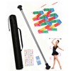 Quynhni Twirling Baton, 30-Inch Spinning Dance Baton Stainless Steel Majorette