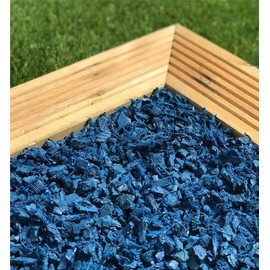 NuPlay Rubber Nugget Playground Protective Flooring Gyms, Swing Set Play Areas, Single, Green