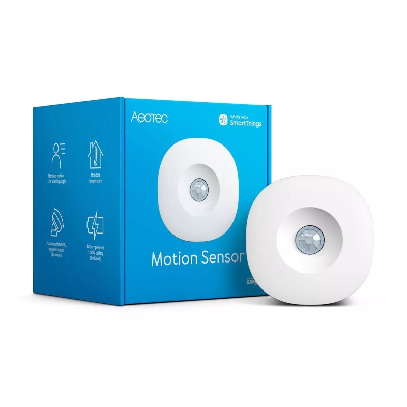 Aeotec SmartThings Motion Sensor, Zigbee, Magnetic Mounting, Works with Smart...
