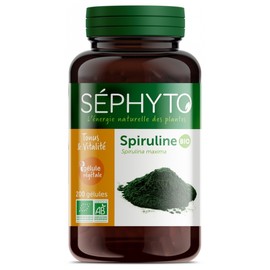 Séphyto Spirulina Organic 200 Capsules
