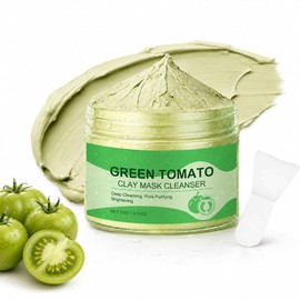 Green Tomato Clay Mask Cleanser, 100g Clay Face Mask for Oily Skin