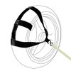 Porotmotor Universal Motorcycle Rear Wheel Transport Tie Down Strap in Black