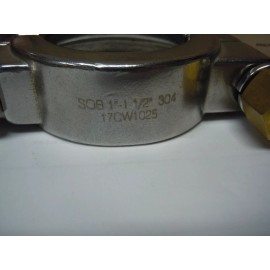 STEEL & O'BRIEN Stainless pipe  High Pressure Clamp 13MHP-1-304 1" & 1-1/2" Tri-Clamp- 304SS