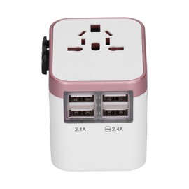 International Power Adapter Travel Plug with 4 USB Ports for      CN