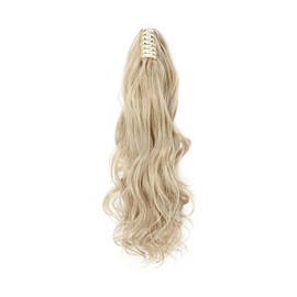 S-Noilite Voluminous Hair Extension Hairpiece, Straight Wavy Ponytail, Braid Claws on Ponytail