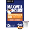 Maxwell House Breakfast Blend Mild Roast K-Cup Coffee Pods, 10