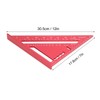Woodworking Triangle Aluminium Alloy Electrophoresis Paint Clear Scale Carpenter's Angle