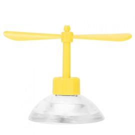 Akozon Helmet Propeller, Rubber and Plastic Helmet Suction Cup for Motorcycle Decoration (Yellow)
