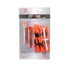 Zero Friction Tour 3-Prong Golf Tees (3-1/4 Inch, Orange, Pack