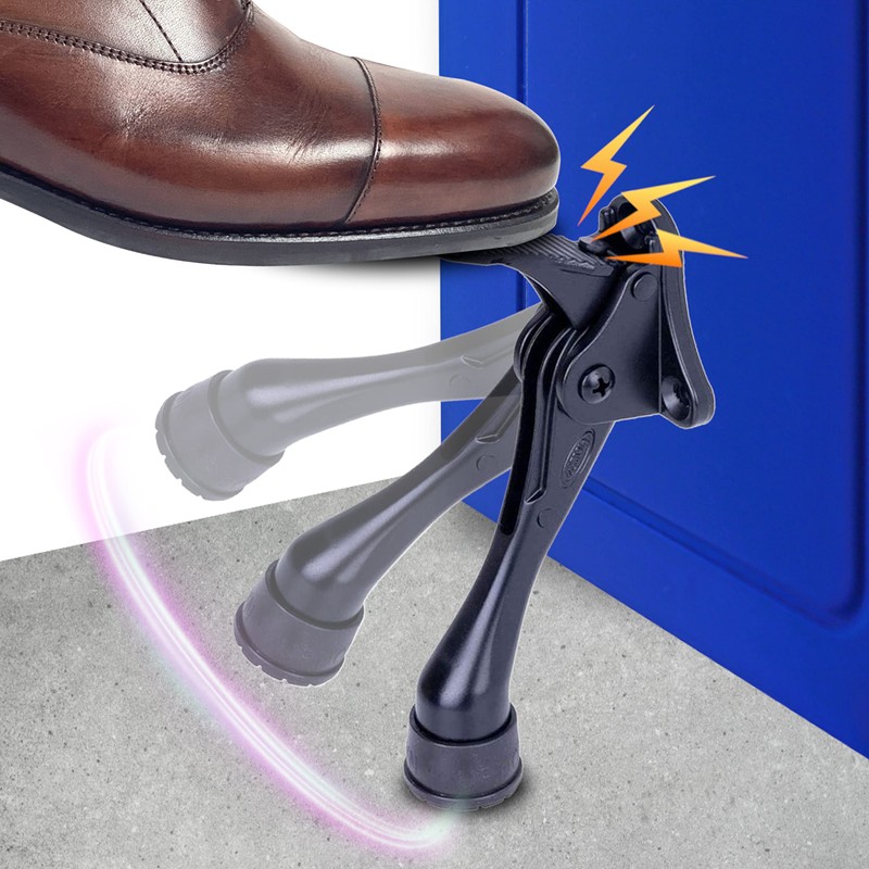 One Touch Kickdown Door Stopper, Door Holder, Heavy Duty Door