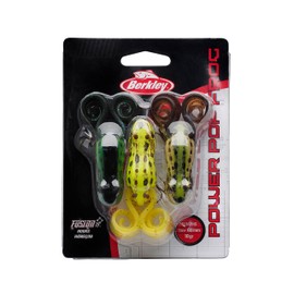 Berkley Unisex Adult Frenzy Power Pop Frog Hard Bait, Assorted, 60 mm