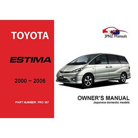 Toyota Estima (gasoline) 2000 Owners Handbook