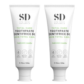 Spa-Dent Total Care Toothpaste – Made in Canada with Advanced Dental Grade Ingredients (6.70oz/190g - 2 Pack)