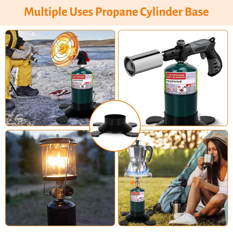 2 Pack Propane Tank Holder, Portable Propane Tank Stand Cylinder