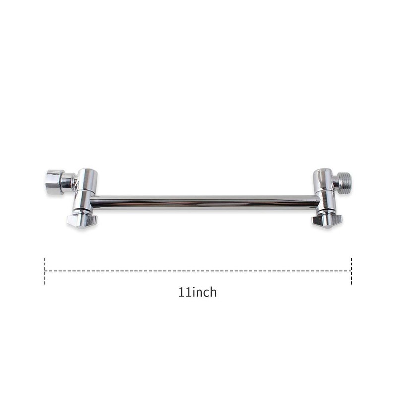 Shower Arm Extension with Lock Joints 11 Inch Adjustable Height