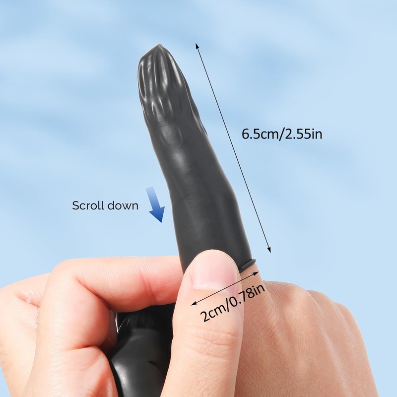 JMU Latex Finger Cots Medium, Disposable Finger Protectors, Anti-Static Fingertips