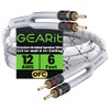 GearIT 12AWG Cable Trenzado Resistente para bocina, Blanco, 1,82m