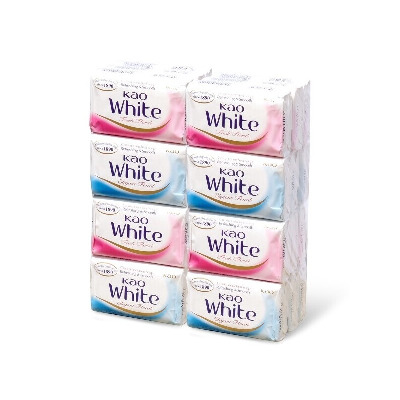 Kao 카오 화이트 비누 130g 12개 Kao White Soap 130g