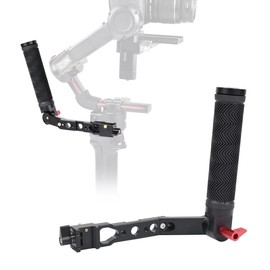 KOQINVIZ 360° Adjustable Handgrip Handle with NATO Clamp for DJI RS3 Pro/RS3 Mini/RS3/RS2/RSC2, Gimbal Sling Grip with Coldshoe 1/4" Holes Extension Mount