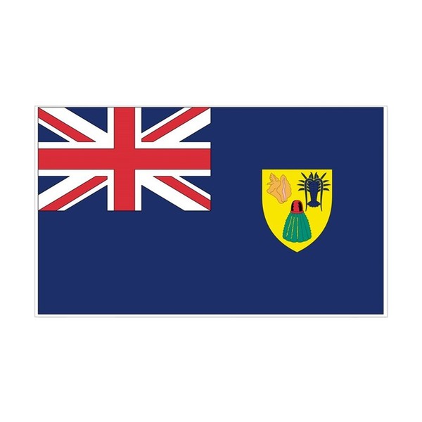 CafePress Turks & Caicos Country Flag Rectangle Sticker Rectangle Bumper