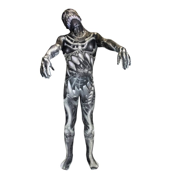 Morphsuits Kids Skull & Bones Monster Costume - Small 3'-3'5 / 6-8 Years