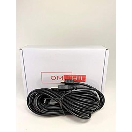 OMNIHIL 15 Feet Long High Speed USB 2.0 Cable Compatible with MSRX6 / USB Magstripe Credit Card Reader Writer