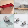 Adjustable Glass Shelf Bracket, Qikuver Adjustable Wood/Glass Shelf Bracket Wall
