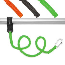 MOPHOEXII Kayak Paddle Leash Kayak Rod Leash Kayak Paddle Lanyard Stretchable Coiled Lanyard Leash Kayak Fishing Accessories for Kayak and Paddles