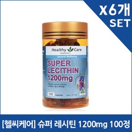 [Healthy Care] Super Lecithin 1200mg 100 tablets / [헬씨케어] 슈퍼 레시틴 1200mg 100정 X 6개