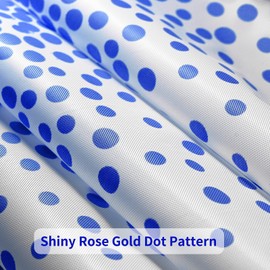 2Pcs White and Blue Dot Confetti Party Table Cloth 54 * 108 inch Large Plastic Waterproof Table Cover Rectangular Tablecloth for Birthday,Baby Shower,Wedding,Picnic,Party Decoration