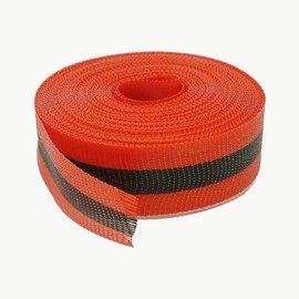 Presco Woven Barricade Tape: 2 in. x 50 yds. (Yellow with Black stripe) [NON-ADHESIVE]