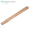 CoCud 2PCS Hammer Handle Replacement, 40cm/16 Oak Wood Flat Comfort