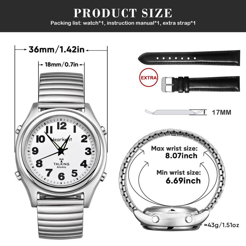 Ladies Talking Watch for Visually impaired with Large Numbers, American