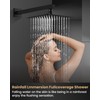 Airuida Shower Faucet Set with Female Thread Rough-in Valve, Rainfall